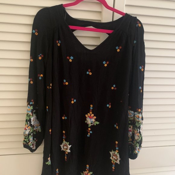 Free People Floral Embroidered Dress - Picture 1 of 3
